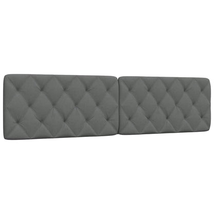 vidaXL Kopfteil-Kissen Dunkelgrau 200 cm Stoff