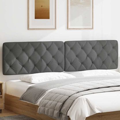 vidaXL Kopfteil-Kissen Dunkelgrau 200 cm Stoff