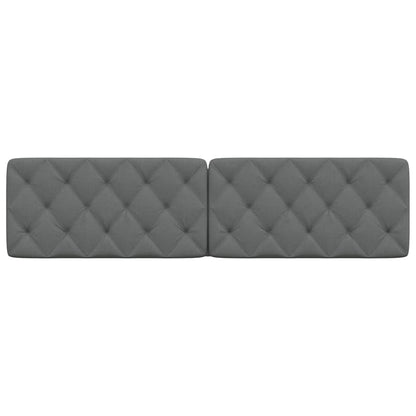 vidaXL Kopfteil-Kissen Dunkelgrau 200 cm Stoff