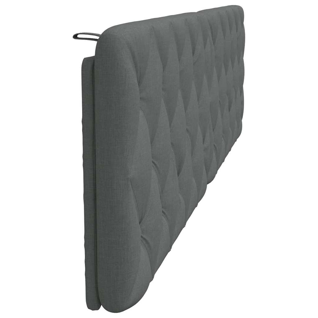 vidaXL Kopfteil-Kissen Dunkelgrau 200 cm Stoff
