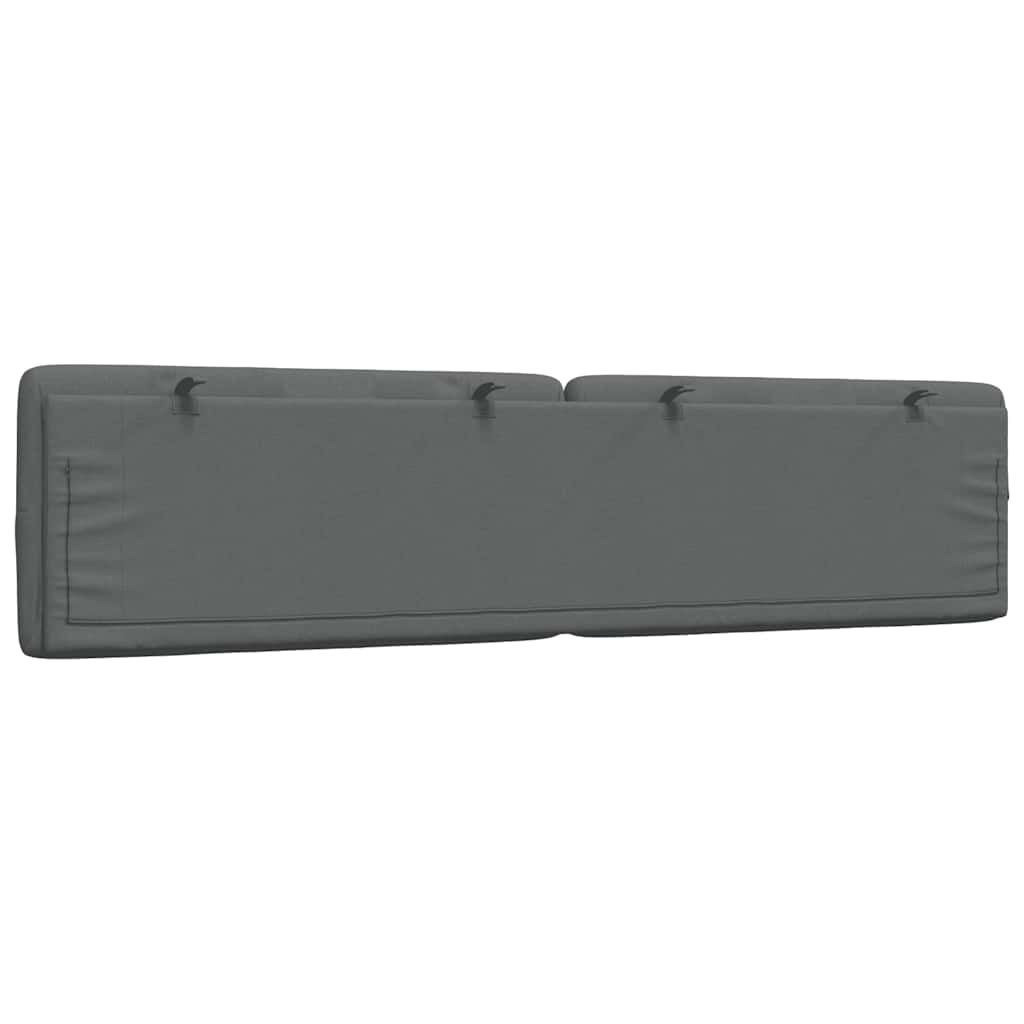 vidaXL Kopfteil-Kissen Dunkelgrau 200 cm Stoff