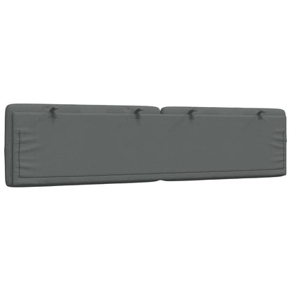 vidaXL Kopfteil-Kissen Dunkelgrau 200 cm Stoff
