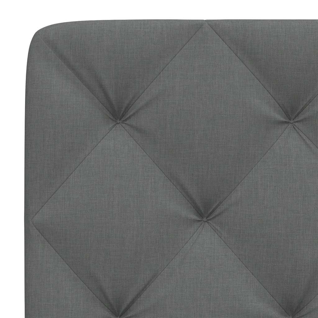 vidaXL Kopfteil-Kissen Dunkelgrau 200 cm Stoff