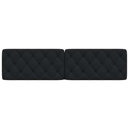 vidaXL Kopfteil-Kissen Schwarz 200 cm Stoff