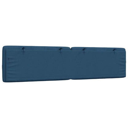 Kopfteil-Kissen Blau 200 cm Stoff