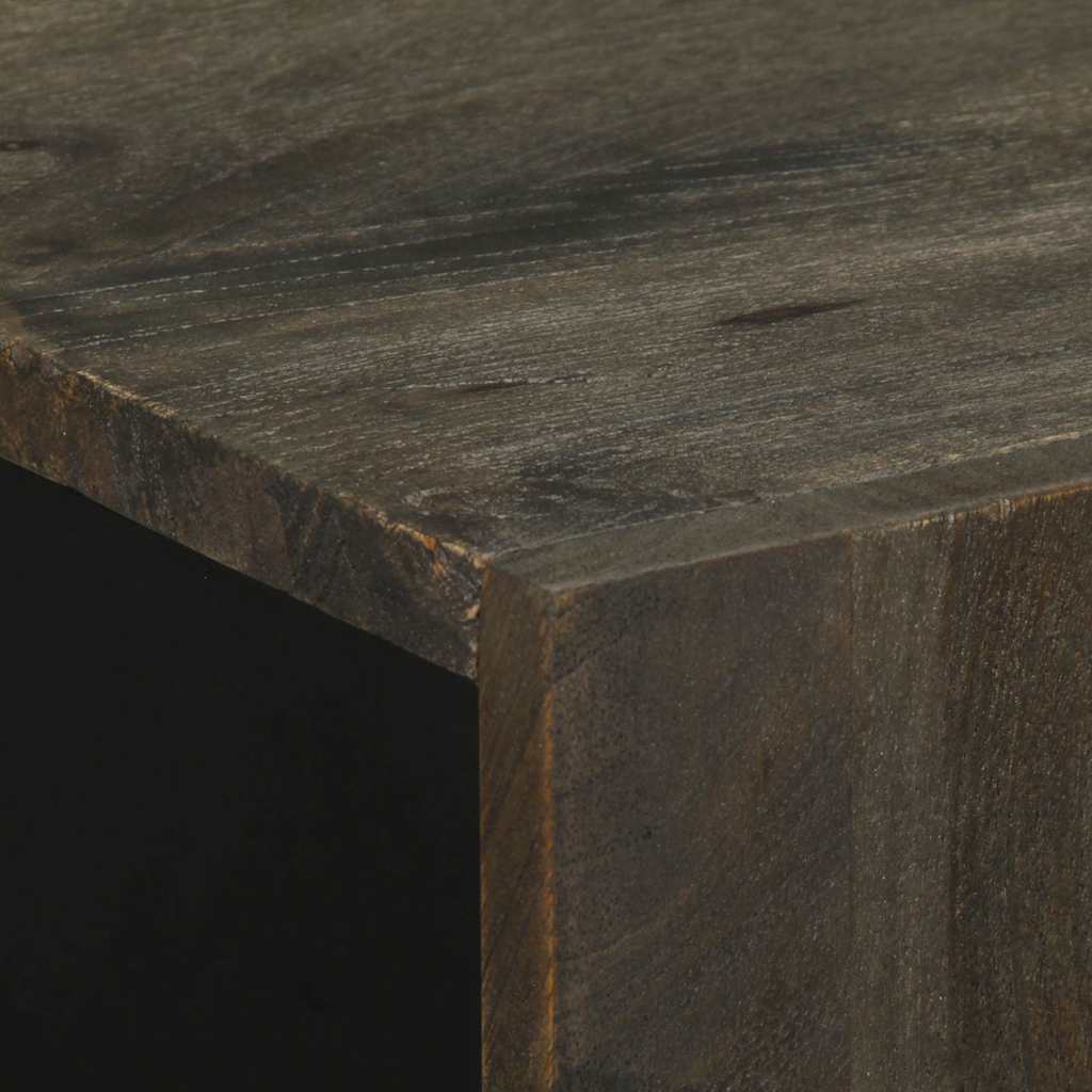 vidaXL 3-tlg. Sideboards Schwarz 60x33x75 cm Massivholz Mango