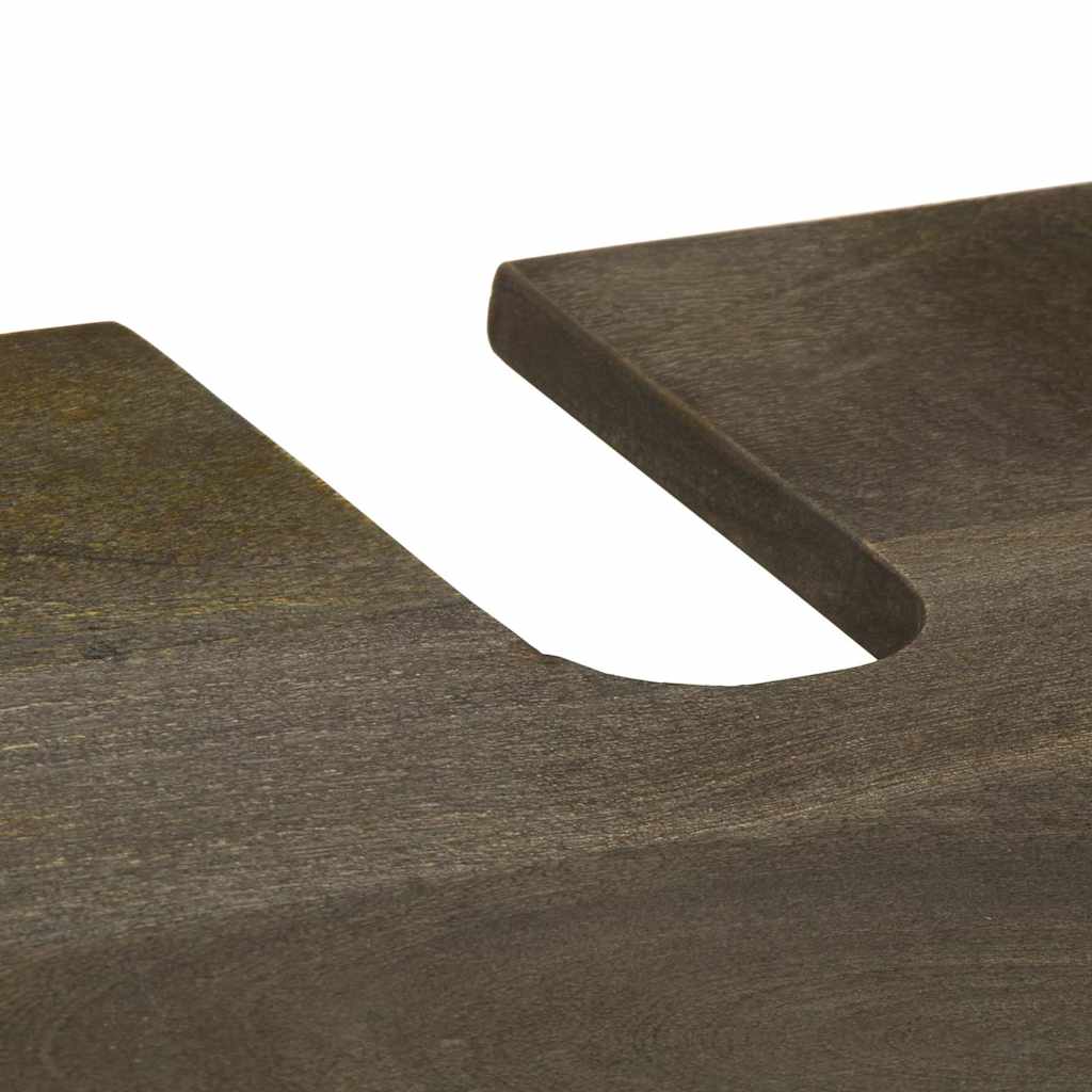 vidaXL Ensemble de meubles de salle de bain 3 pcs Bois de manguier massif Noir