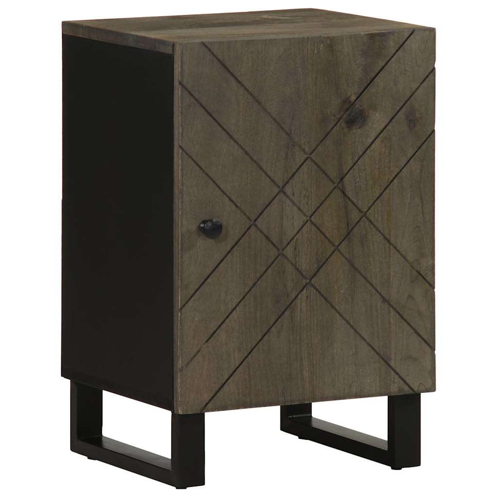 vidaXL 5-tlg. Badmöbel-Set Schwarz Massivholz Mango