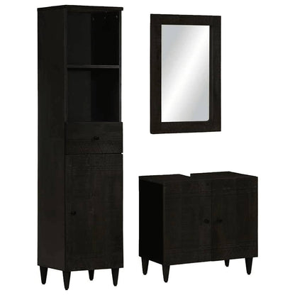 vidaXL Ensemble de meubles de salle de bain 3 pcs Bois de manguier massif
