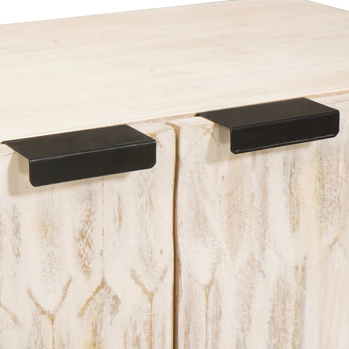 vidaXL Sideboard 3 pcs Weiße gewaschene Oberfläche 180 x 33 x 75 cm