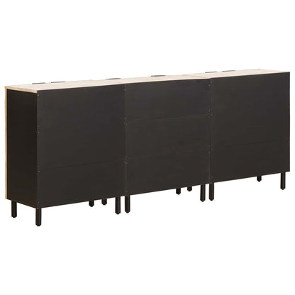 vidaXL Sideboard 3 pcs Weiße gewaschene Oberfläche 180 x 33 x 75 cm