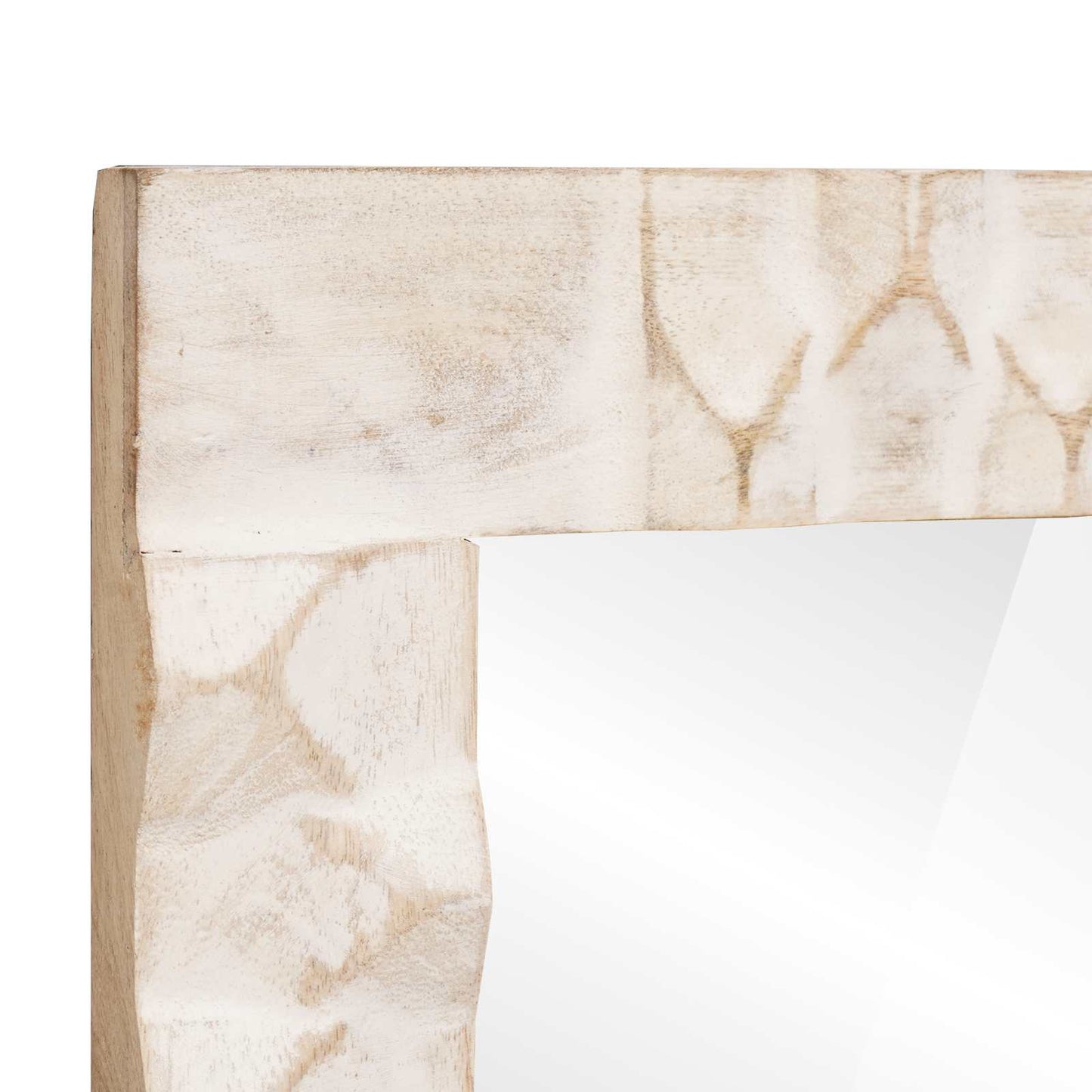 Badezimmer Sets Weiße gewaschene Oberfläche Massivholz Mango