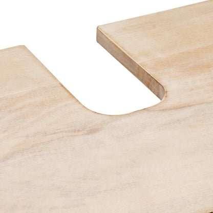 Badezimmer Sets mit Regal 3 pcs Weiße gewaschene Oberfläche