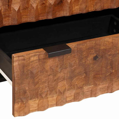 Sideboard 2 pcs Akazienbraune Oberfläche 60 x 33 x 75 cm