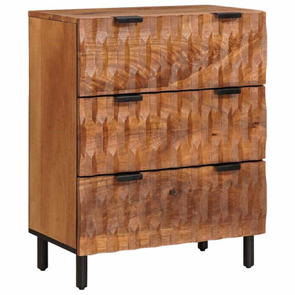 vidaXL Sideboard 3 pcs Akazienbraune Oberfläche 60 x 33 x 75 cm
