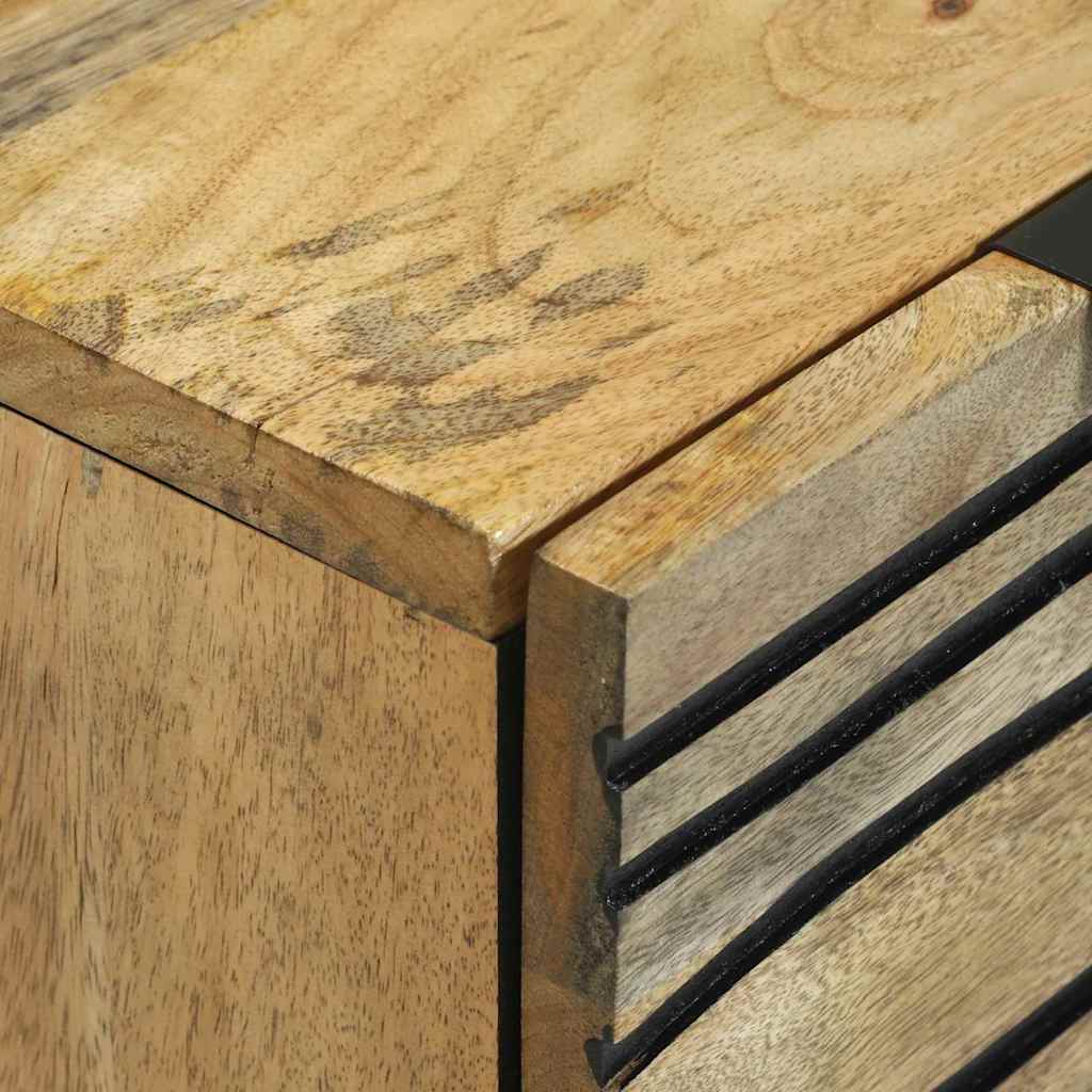 vidaXL Ensemble de 2 buffets bois de manguier massif naturel 60x33,5x75 cm