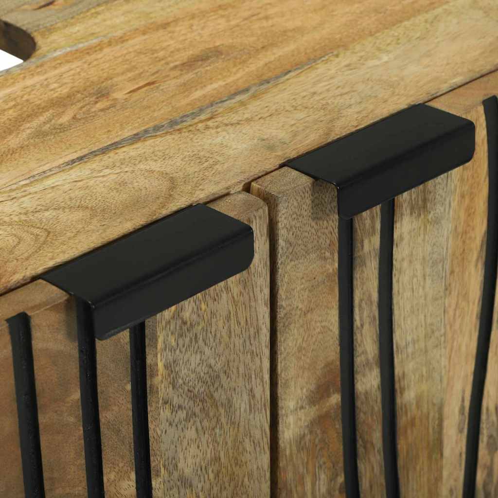 Badezimmermöbel-Set mit Regal mit Tür 2 pcs Braun Holzwerkstoff