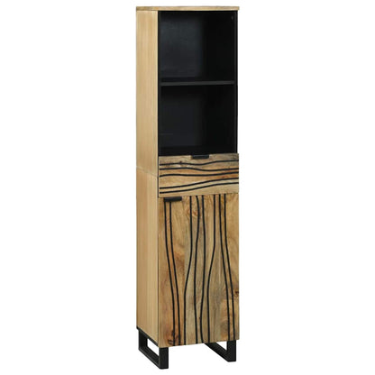 vidaXL Meuble de salle de bain avec tiroirs 4 pcs Marron Bois d'ingénierie