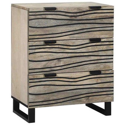 vidaXL Ensemble de meubles de salle de bain avec tiroirs 3 pcs Blanc Bois d'ingénierie