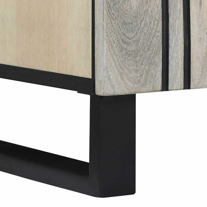 Badezimmermöbel-Set mit Regal mit Tür 2 pcs Weiß Holzwerkstoff