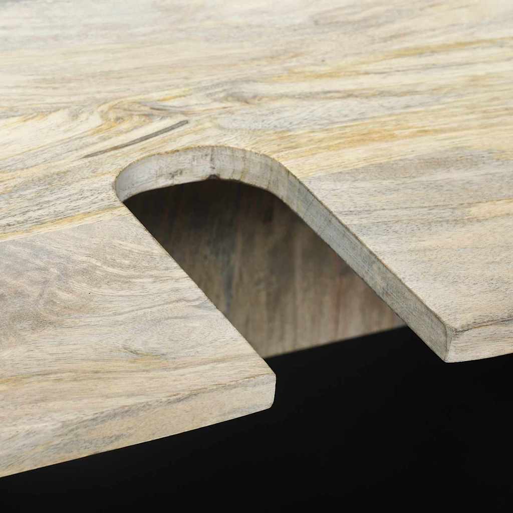 Badezimmermöbel-Set mit Regal 4 pcs Walnussbraun Holzwerkstoff