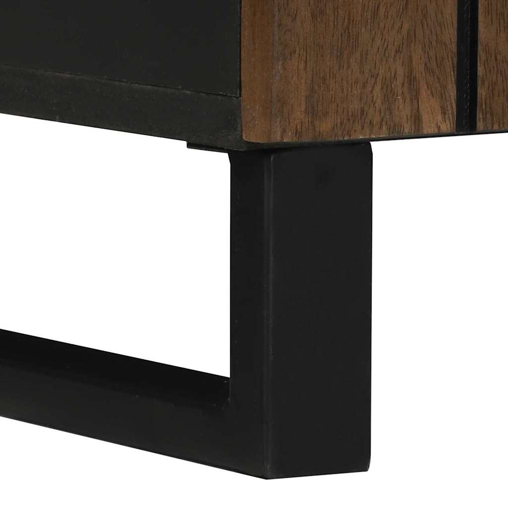 Badezimmermöbel-Set mit Regal 2 pcs Walnussbraun Holzwerkstoff