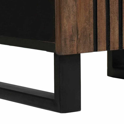 vidaXL Ensemble de meubles de salle de bain avec étagère 3 pcs Marron noyer Bois d'ingénierie