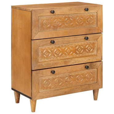 vidaXL Sideboard 2 pcs Braun 60 x 33 x 75 cm massives Mangoholz