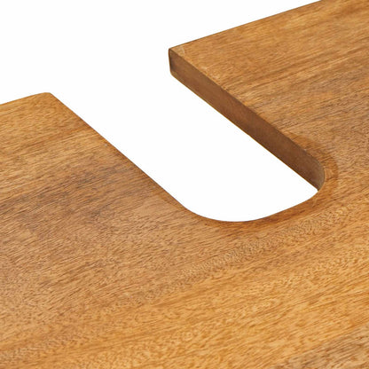 vidaXL Badezimmermöbel-Set mit Regal mit Tür 2 pcs Braun Holzwerkstoff