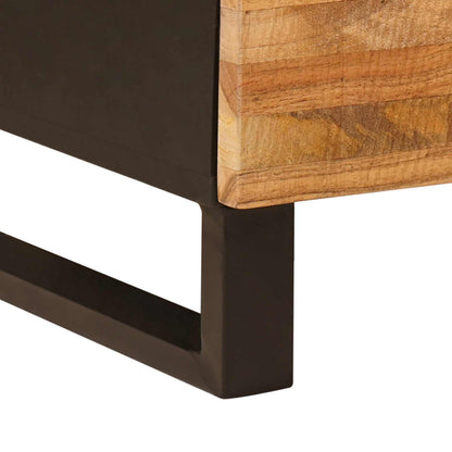 vidaXL Sideboard 2 pcs Braun 60 x 33 x 75 cm Massivholz Mango