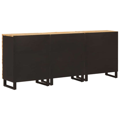 vidaXL Sideboard 3 pcs Braun 60 x 33 x 75 cm Massivholz Mango