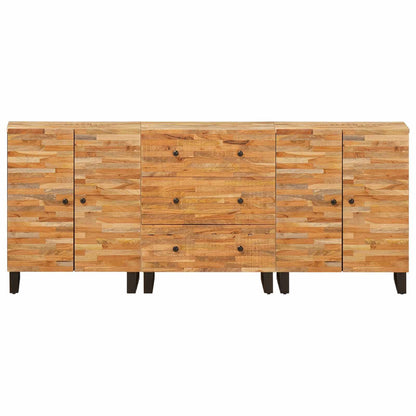 vidaXL Sideboard 3 pcs Braun 60 x 33 x 75 cm Massivholz Mango