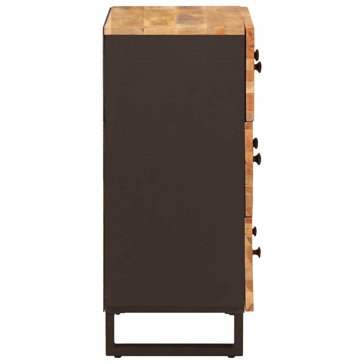 vidaXL Sideboard 3 pcs Braun 60 x 33 x 75 cm Massivholz Mango