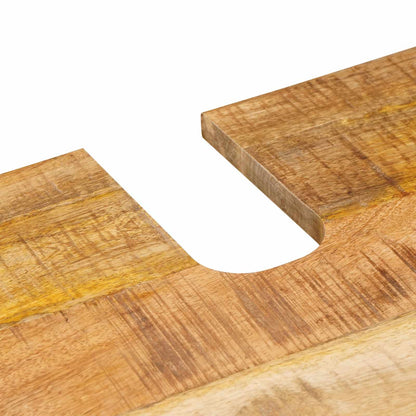 Badezimmer Sets mit Speicher 2 pcs Natur Massivholz Mango