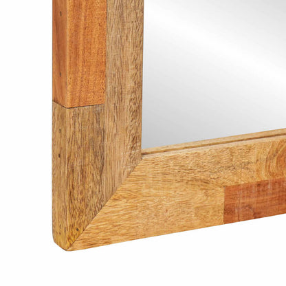 Badezimmer Sets mit Speicher 2 pcs Natur Massivholz Mango