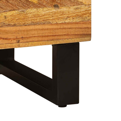 vidaXL Badezimmer Sets mit Schubladen mit Regal Natur Massivholz Mango