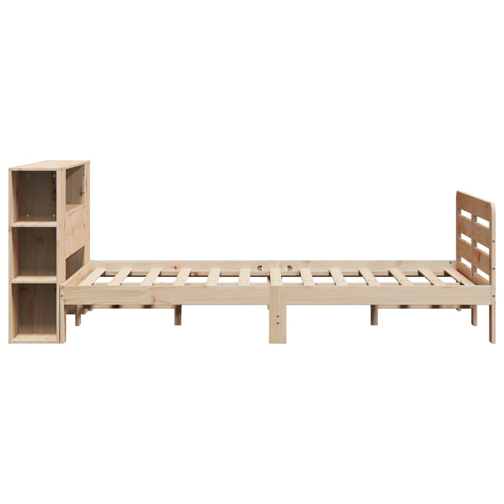 vidaXL Lit en bois massif sans matelas 120x200 cm pin
