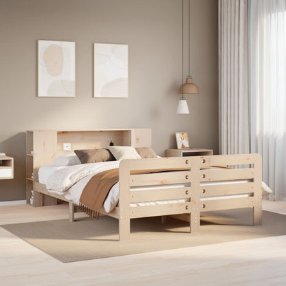 vidaXL Lit en bois massif sans matelas 120x200 cm pin