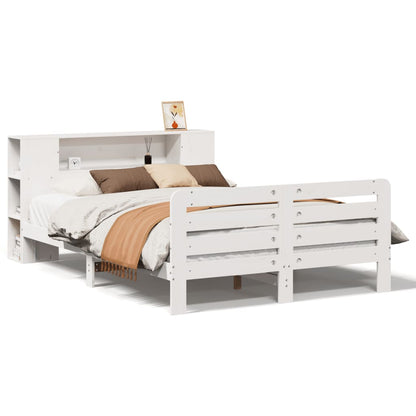 vidaXL lit en bois massif sans matelas blanc 120x190 cm bois de pin