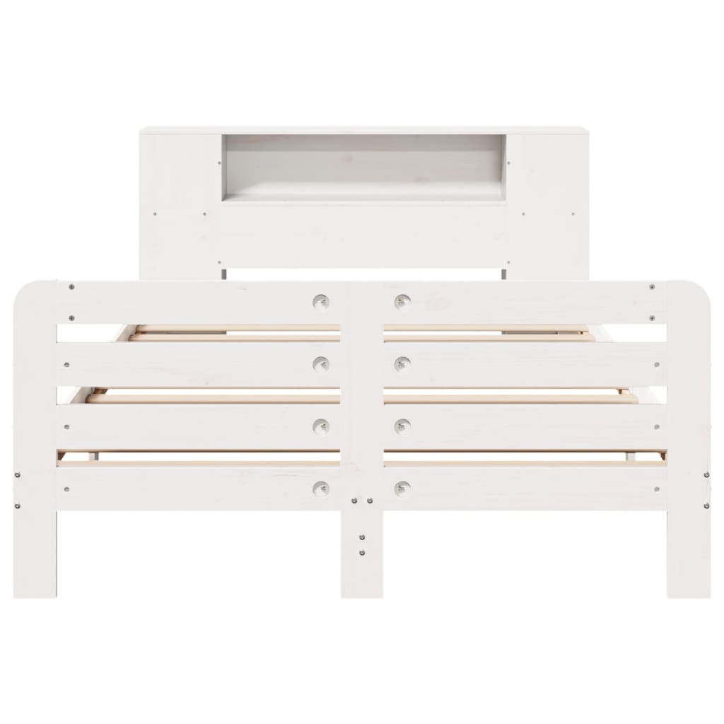 vidaXL lit en bois massif sans matelas blanc 120x190 cm bois de pin