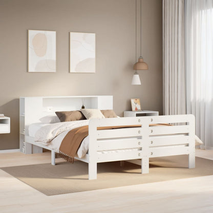 vidaXL lit en bois massif sans matelas blanc 120x190 cm bois de pin