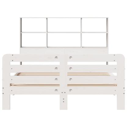 vidaXL Lit en bois massif sans matelas Blanc 140x200 cm Pin