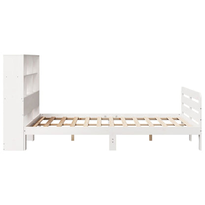 vidaXL Lit en bois massif sans matelas Blanc 140x200 cm Pin