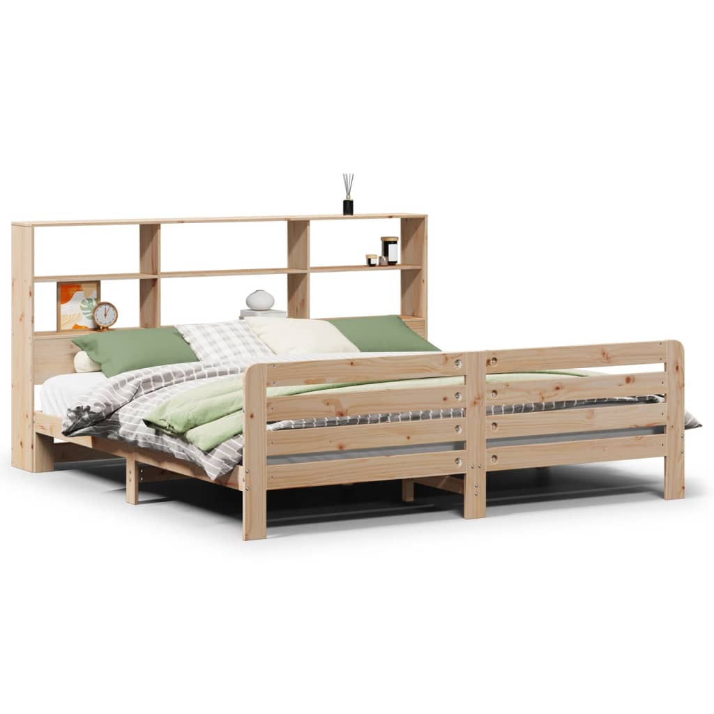 vidaXL Massivholzbett ohne Matratze 180x200 Kiefernholz