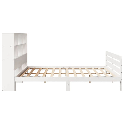 vidaXL Massivholzbett ohne Matratze Weiß 180x200 cm Kiefernholz