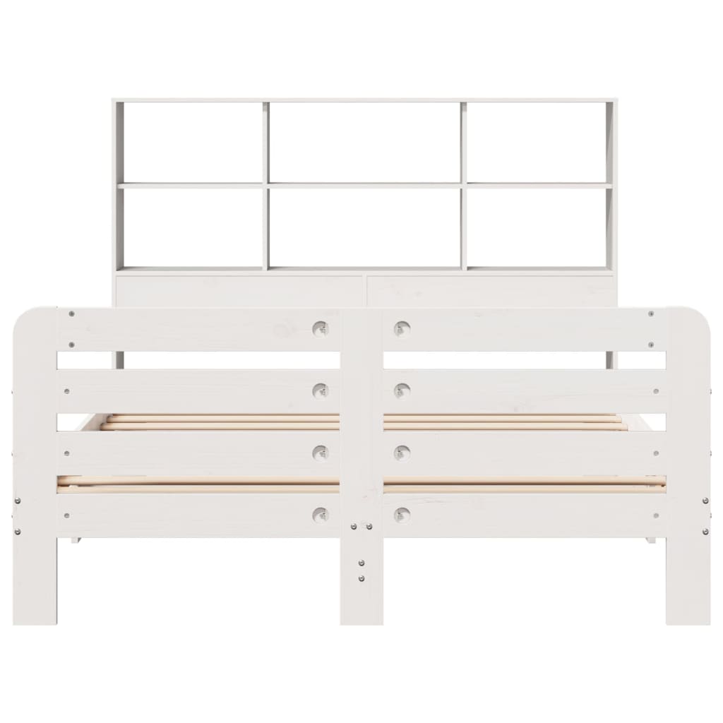 vidaXL lit en bois massif sans matelas blanc 120x190 cm bois de pin
