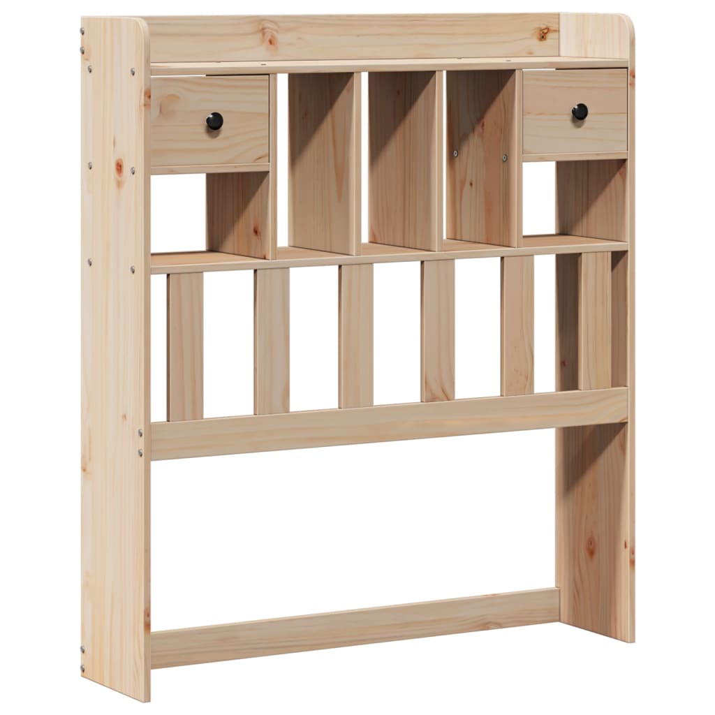 vidaXL Massivholzbett mit Regal ohne Matratze 90x200 cm Kiefer