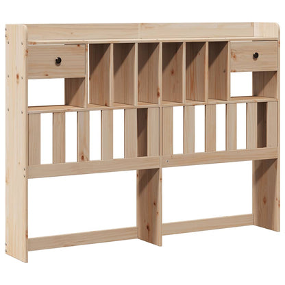 vidaXL Massivholzbett mit Regal ohne Matratze 140x200 cm Kiefernholz