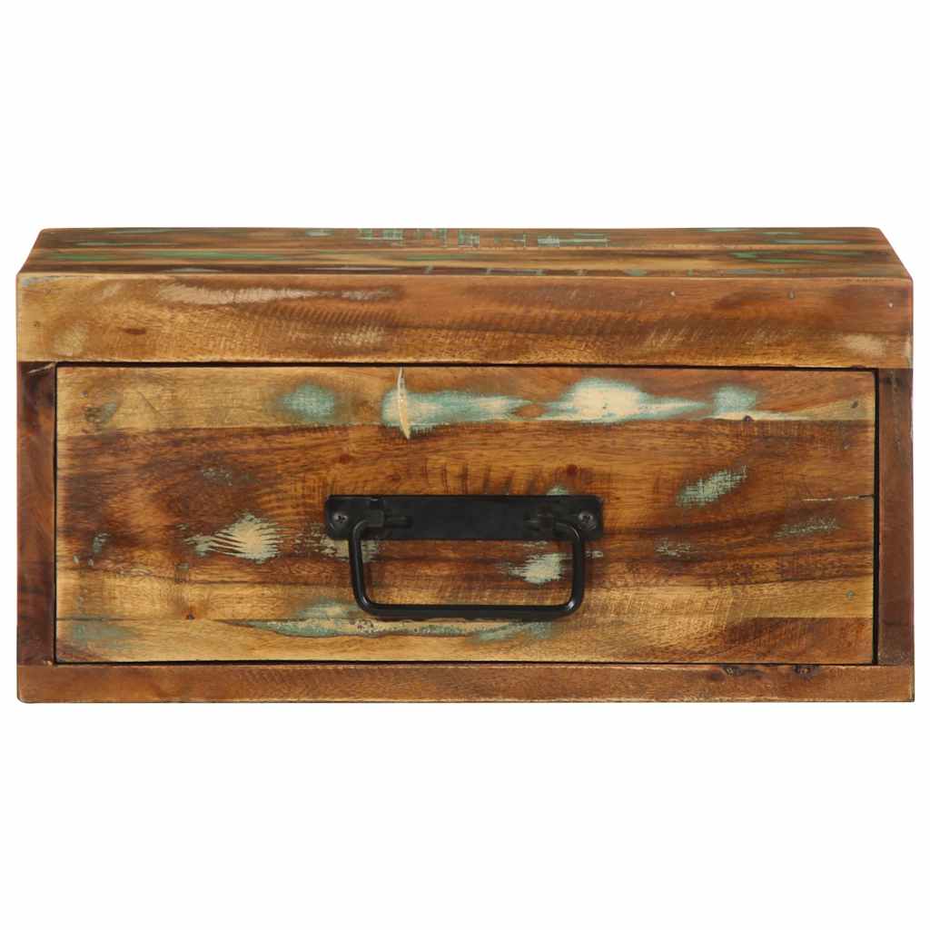 Wand-Nachttische 2 Stk. Altholz Massiv