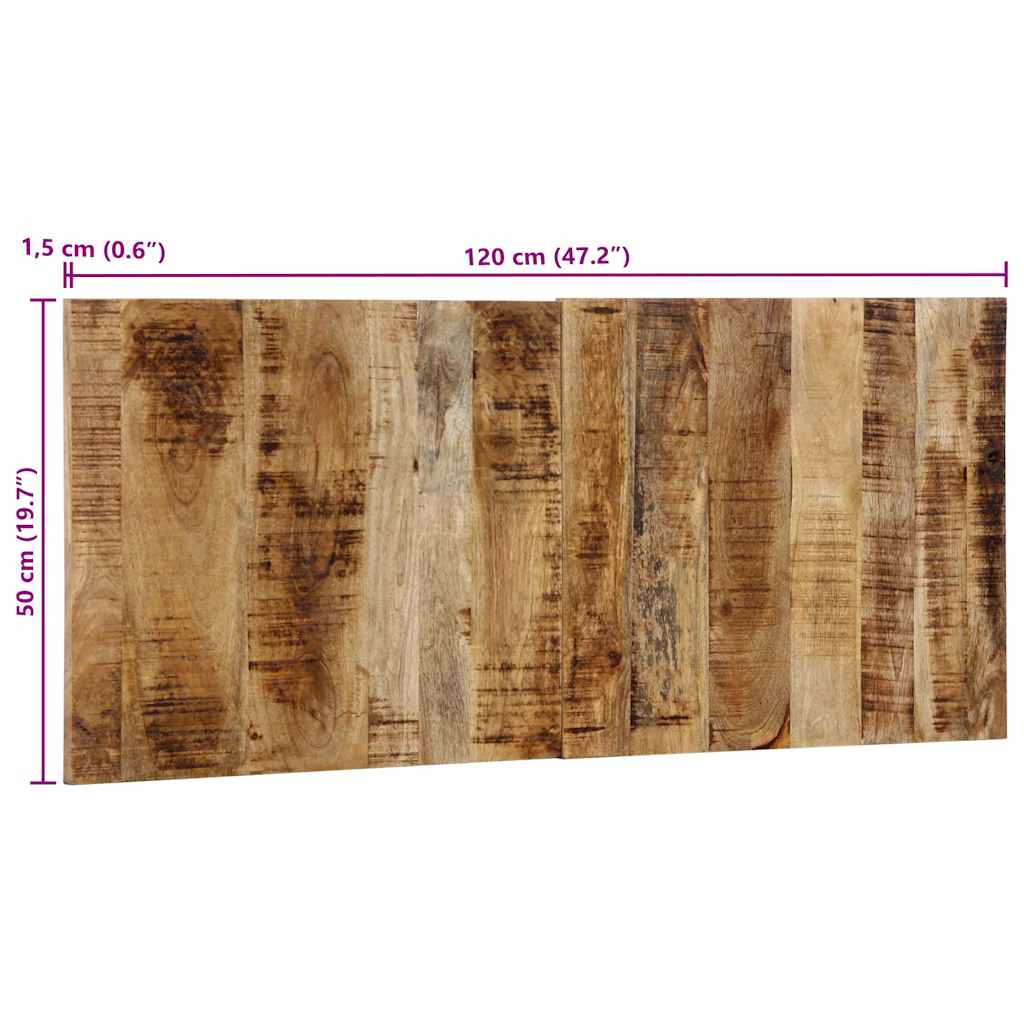 vidaXL Kopfteil 120 cm Massives Rohholz Mango